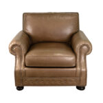 LEXINGTON TOMMY BAHAMA Brown Leather Club Chair