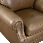LEXINGTON TOMMY BAHAMA Brown Leather Club Chair - Image 4