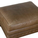 LEXINGTON TOMMY BAHAMA Brown Leather Ottoman - Image 2