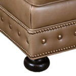 LEXINGTON TOMMY BAHAMA Brown Leather Ottoman - Image 3