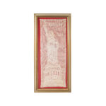 Vintage Mary Card Design Filet Crochet of Lady Liberty