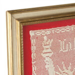 Vintage Mary Card Design Filet Crochet of Lady Liberty - Image 3