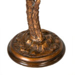 FREDERICK COOPER Gold Gilt Metal Palm and Monkey Table Lamp - Image 4