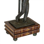 MAITLAND SMITH Bronze Golfer Table Lamp with Pleated Shade - Image 3