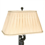 MAITLAND SMITH Bronze Golfer Table Lamp with Pleated Shade - Image 5