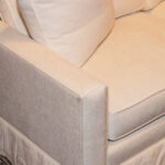 REVIVAL HOME Poppy Sofa with Box Pleat Skirt - Image 3