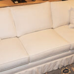 REVIVAL HOME Poppy Sofa with Box Pleat Skirt - Image 4