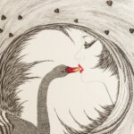 HISASHI OTSUKA “Kiss of the Black Swan” Limited Edition Lithograph - Image 2