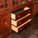 STANLEY FURNITURE Empire Mahogany China Cabinet - Image 9