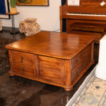 Square Wooden Storage Coffee Table - Image 6
