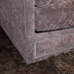 HAUTE HOUSE Blake Grey Velvet L-Shaped Sectional - Image 5