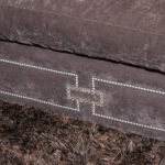 HAUTE HOUSE Blake Grey Velvet L-Shaped Sectional - Image 6