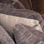 HAUTE HOUSE Blake Grey Velvet L-Shaped Sectional - Image 8