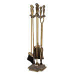Brass Fireplace Tool Set