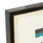 GUNTER ULLRICH Scene of Aschaffenburg Germany Custom Framed Linocut - Image 3