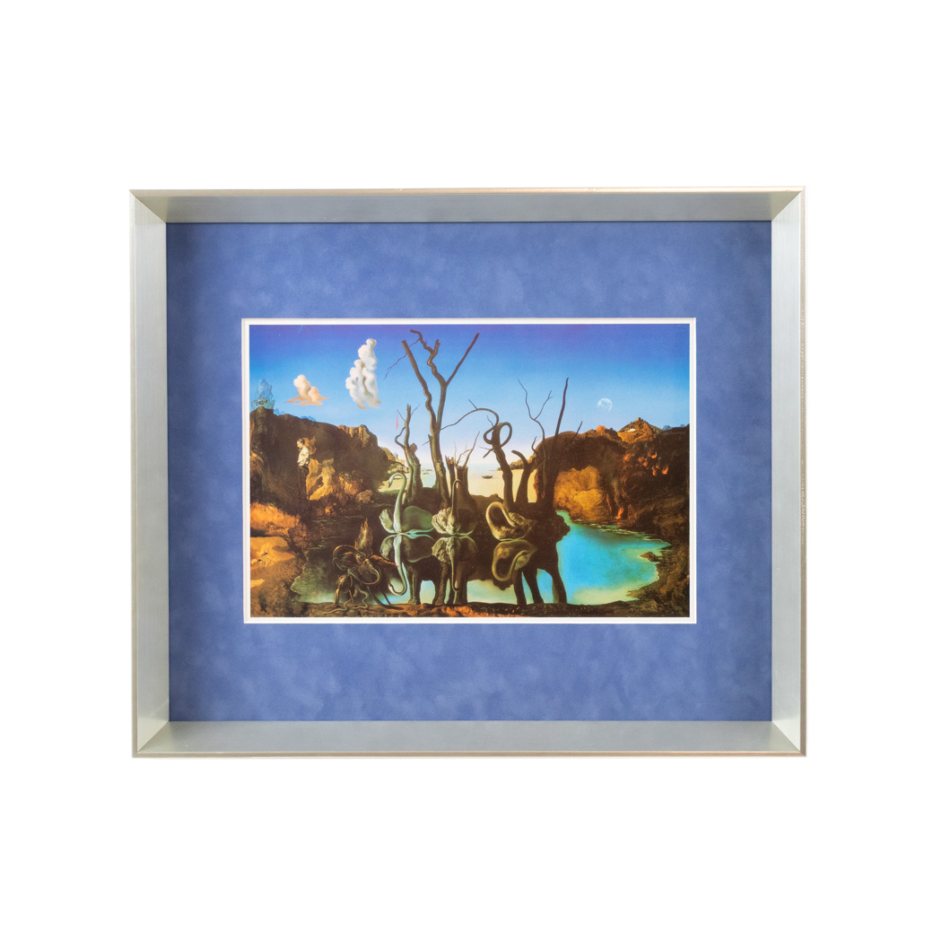 ZKSA_119-2 SALVADOR DALI “Swans Reflecting Elephants” Custom Framed Poster Print - Image 1