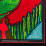 FRIEDENSREICH HUNDERTWASSER “Three Eyed Green Buddha with Hat” Custom Framed Print - Image 4