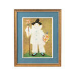 PABLO PICASSO “Pierrot with Flowers” Custom Framed Print