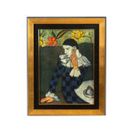PABLO PICASSO “Harlequin Au Cafe” Custom Framed Print