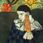 PABLO PICASSO “Harlequin Au Cafe” Custom Framed Print - Image 2