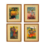 Set of Four PAUL GAUGUIN Custom Framed Prints