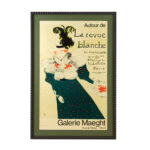 HENRI DE TOULOUSE-LAUTREC “La Revue Blanche” Poster for Galerie Maeght Custom Framed Print