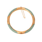 Vintage Jade Bracelet in 14 Karat Gold