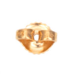 Vintage Pair of Ruby and Diamond Stud Earrings in 14 Karat Gold - Image 4