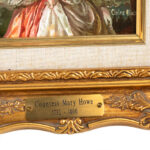 Pair of CLAIRE BLACK Original Oil Portraits on Board After Gainsborough - Image 5