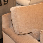 English Arm Sofa in Beige Upholstery - Image 2