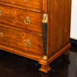 EJ VICTOR Egyptian Revival Marble Top Pine 3 Drawer Chest - Image 2