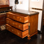 EJ VICTOR Egyptian Revival Marble Top Pine 3 Drawer Chest - Image 4