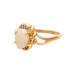 Opal and Diamond Accent Ring in 14 Karat Gold - Image 5