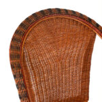 Woven Wicker and Rattan Chair - Image 2