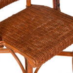Woven Wicker and Rattan Chair - Image 3
