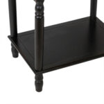 Petite Single Drawer Secretary in Black Finish - Image 4