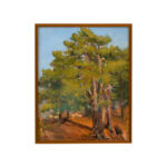 MIRIAM BARANOV “Large Tree with Blue Sky” Original Oil Landscape on Board