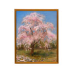 MIRIAM BARANOV “Pink Tree” Original Oil Landscape on Board