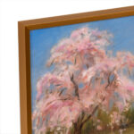MIRIAM BARANOV “Pink Tree” Original Oil Landscape on Board - Image 2