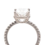 3.54 Carat Total Weight Lab Grown Diamond Engagement Ring in 18 Karat White Gold - Image 3