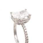 3.54 Carat Total Weight Lab Grown Diamond Engagement Ring in 18 Karat White Gold - Image 2
