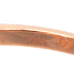 Pear Cut Lab Grown Diamond Engagement Ring in 14 Karat Rose Gold - Image 6
