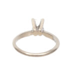 Princess Cut Diamond Solitaire Engagement Ring in 14 Karat White Gold - Image 4