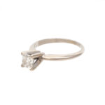 Princess Cut Diamond Solitaire Engagement Ring in 14 Karat White Gold - Image 5