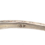 Vintage Diamond Filigree Ring with Marquise Design in 18 Karat White Gold - Image 6