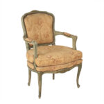 Vintage French Louis XV Style Carved Fateuil Chair - Image 2