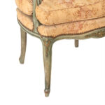 Vintage French Louis XV Style Carved Fateuil Chair - Image 5