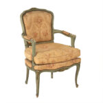 Vintage French Louis XV Style Carved Fateuil Chair - Image 2
