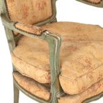 Vintage French Louis XV Style Carved Fateuil Chair - Image 4