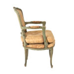 Vintage French Louis XV Style Carved Fateuil Chair - Image 6
